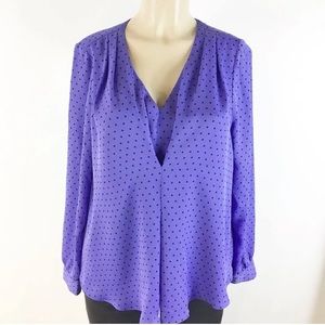 Periwinkle Dot Blouse